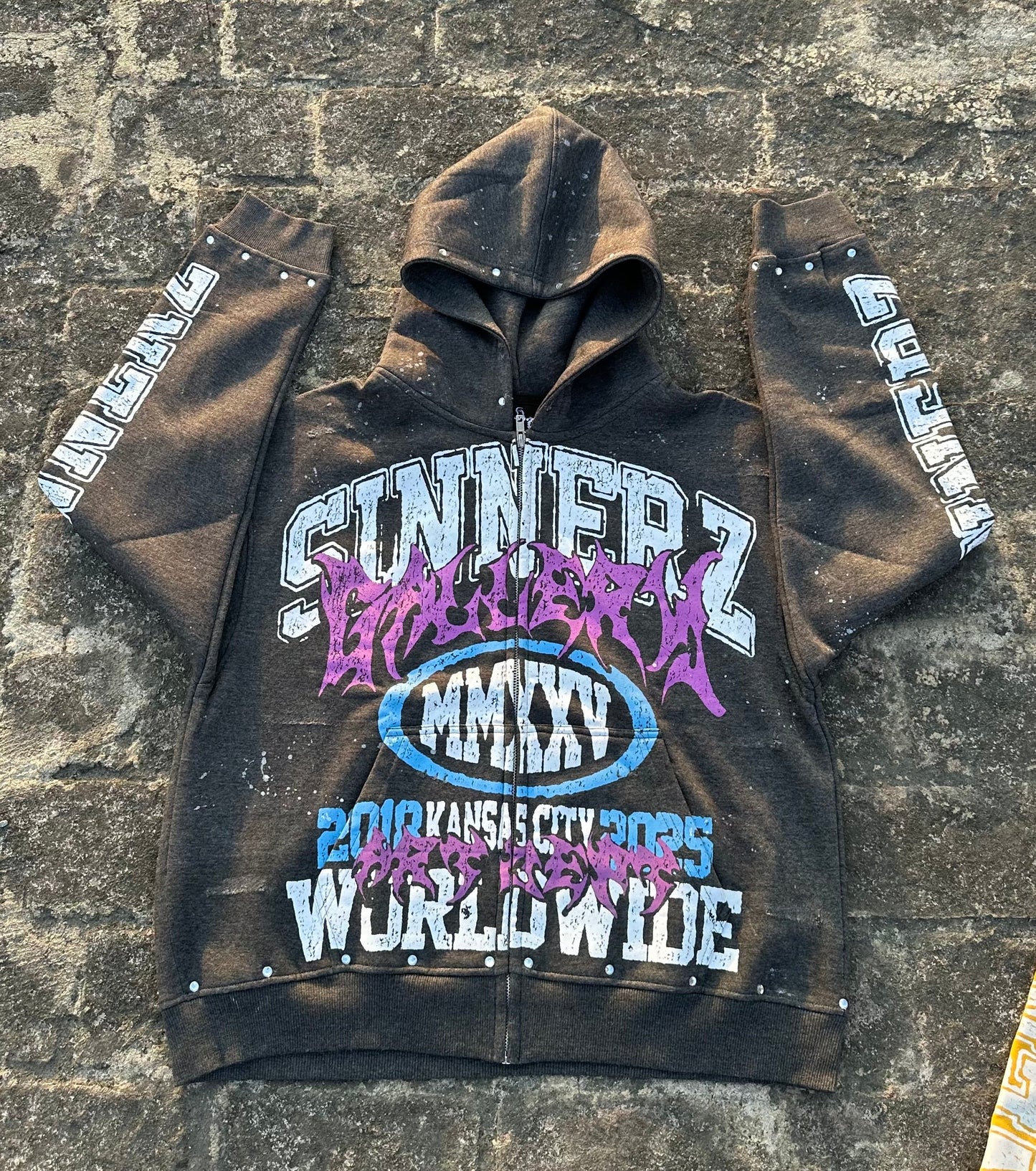 Black " Sinnerz Gallery Hoodie "