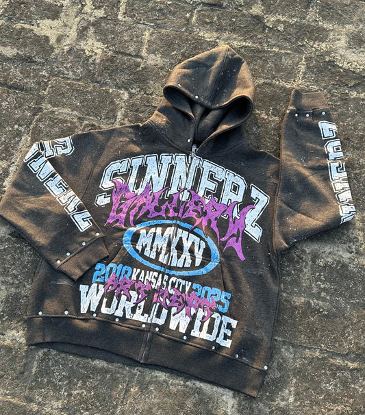 Black " Sinnerz Gallery Hoodie "