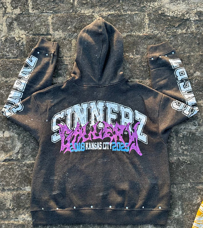 Black " Sinnerz Gallery Hoodie "